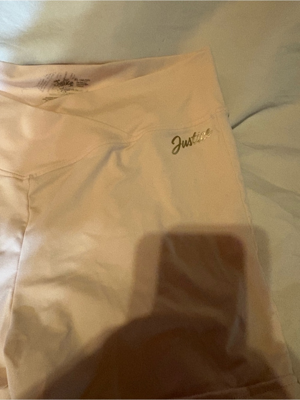 Justice Girls Light Pink Athletic Shorts - Picture 2 of 5